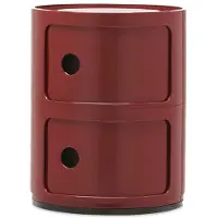 Kartell Container Componibili rot, Designer Anna Castelli Ferrieri, 40 cm