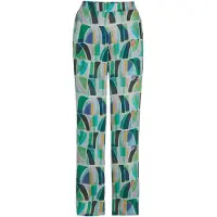 Goldner Kurzgröße: Print Schlupfhose VERA in Grün in hellgrün / gemustert | Gr.: 22
