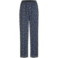Goldner Schlupfhose "Luftige Hose VERA mit Tupfenmuster", Damen, Gr. 38, N-Gr, blau (marine, gemustert), Obermaterial: 100% Polyester COOLMAX(R) PES(Coolmax)., weit, Hosen Schlupfhose, Eingrifftaschen