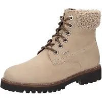 Sioux Stiefelette "Elmiana-702-TEX-WF", Damen, Gr. 42.5 (UK 8 1/2), beige, Obermaterial: 80% Kalbsnubukleder CANU. 20% Textilmaterial TEXMAT. 100% Gummi rubber., Schuhe Stiefelette