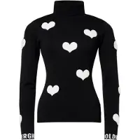 Goldbergh Pullover Bacio LS Knit Sweater Damen Black/White-S