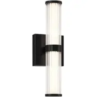 Quintiesse LED-Außenwandleuchte FAYTON, schwarz, Höhe 36 cm Metall IP44