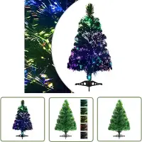 The Living Store Künstlicher Weihnachtsbaum Glasfaser 64 cm Grün