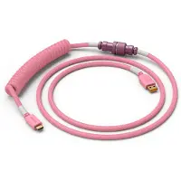 Glorious Coiled, Pink, 1,37 m, 1 Stück(e), PC Gaming Race, Geflochten, USB Typ-A, USB Typ-C