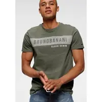 Bruno Banani T-Shirt , Herren, Gr. XL (56/58), grün (oliv), Single Jersey, Obermaterial: 100% Baumwolle, bedruckt, schmal, Rundhals, Shirts T-Shirt, kurzärmelig, schmal geschnitten, Rundhalsausschnitt