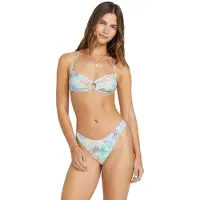 Billabong Bade-Shirt "Wave Haze Ring Bandeau", Damen, Gr. L, Cup B, blau, Obermaterial:78% Nylon 22% Elasthan;, Bikini-Oberteile Bade-Shirt