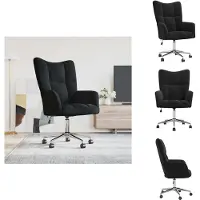 vidaXL Relaxsessel Schwarz Samt - Sessel