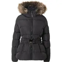 Superdry für Damen. W5011928A Fuji Steppmantel mit schwarzem Gürtel (XS), Lässig, Recyceltes Polyester, Nachhaltig