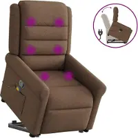 Syfax Relaxsessel Elektrisch Braun Stoff