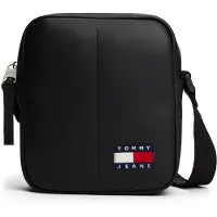 Tommy Hilfiger TOMMY JEANS Herren Crossbody Bag Tasche Daily PolyurethanReporter Klein, Schwarz (Black)