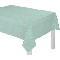 Adam Audio Tischdecke ADAM "Retro Floret" Gr. 1, blau (helltürkis), B:130cm L:190cm, Bio-Baumwolle, Tischdecken, Tischdecke, aus 100% Bio-Baumwolle