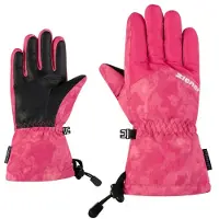 Ziener Skihandschuhe "LETT-Z AQUASHIELD JUNIOR", Kinder, Gr. 6,5, rosa (pop pink), Kunstfaser, Handschuhe Skihandschuhe, warm, wasserdicht, winddicht, atmungsaktiv, weitenregulierbare Stulpe