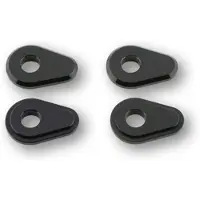 Highsider Blinker-Aufnahme Cover-Set Aluminium, MT-07/09/10, Schwarz