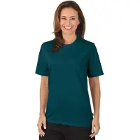 Trigema T-Shirt "T-Shirt aus 100% Baumwolle", Damen, Gr. M, blau (saphir), Single Jersey, 100% Baumwolle, Basic, lang, Rundhals, Shirts T-Shirt