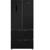 Bauknecht French Door "Frenchdoor", Energieeffizienz: D, schwarz, B:83,2cm H:182,3cm T:70cm, Kühlschränke, Dual Cool Total NoFrost – zwei getrennte Kühlkreisläufe, French Door