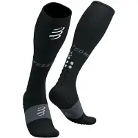 Compressport - Full Socks Oxygen - Kompressionssocken Gr T1 - EU 35-38 schwarz