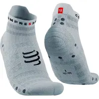 Compressport - Pro Racing Socks V4.0 Ultralight Run Low - Laufsocken Gr T1 - EU 35-38 türkis/grau