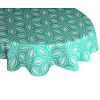 Adam Audio Tischdecke ADAM "Retro Floret" Gr. 1, blau (petrol), B:145cm L:220cm, Bio-Baumwolle, Tischdecken, Tischdecke, aus 100% Bio-Baumwolle