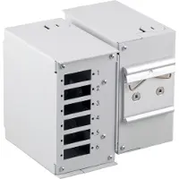 EFB Elektronik 53705.1V3 Hutschienen Spleißgehäuse ohne Frontblende RAL7035 537051V3