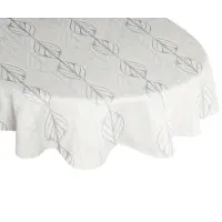 Adam Audio Tischdecke ADAM "Wave", beige (natur, hellgrau, beige), B:220cm L:145cm, Bio-Baumwolle, Leinen, Tischdecken, Tischdecke, aus Leinen und Bio-Baumwolle