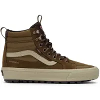 Vans Sneaker "MTE SK8-Hi Waterproof Insulated", Mädchen, Gr. 38, braun (braun, pink), Leder, Synthetik, Textil, Schuhe Sneaker, wasserdichter, gefütterter Sneakerboot