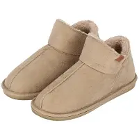 Apollo Hausschuh "LADIES HOME BOOTS SUEDE" mit Logoprägung und kuscheligen, wärmenden Innenfutter