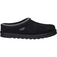 SKECHERS Hausschuh "RENTEN-ULRICH", Herren, Gr. 46, schwarz, Velourslederimitat, Schuhe Hausschuh, Hüttenschuh, Wohlfühlschuh, Slipper zum Schlupfen