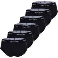 Marc O'Polo Panty "Panty 6er Pack", Damen, Gr. S, schwarz, Obermaterial: 95% Baumwolle CO(Bio). 5% Elasthan EL., Unterhosen Panty
