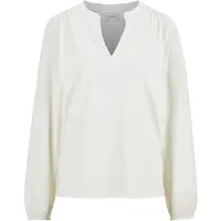 MADELEINE Jerseybluse mit Rundhalsausschnitt in wollweiß | Gr.: 36