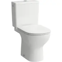 Laufen LUA Stand-WC-Kombination, Abgang senkrecht, 635x358x405mm, spülrandlos, weiß, H8250870000001