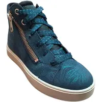 Superfit Stella 1-000812-8 Mädchenboots, Leder/Effektleder, Blau, wasserdicht - Kinderschuhe Teens Mädchen Gr. 25 - 42, Blau, leder (effektleder/velour, wasserdicht)