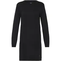 Oxmo Strickkleid "Strickkleid OXAida", Damen, Gr. M, N-Gr, schwarz, Obermaterial: 70% Viskose CV. 30% Polyamid PA., Kleider Strickkleid