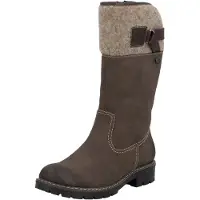 Rieker Damenschuhe Stiefel Gefüttert Stiefel Braun Freizeit