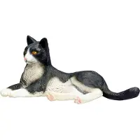 Mojo Fun Cat Lying Black and White, 3 Jahr(e), FARMLAND, Schwarz, Weiß, Polyvinylchlorid (PVC)