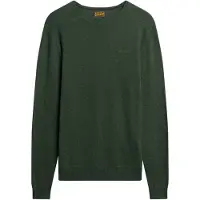 Superdry für Herren. M6110564A Essential Rundhalspullover grün (XXL), Lässig, Nylon