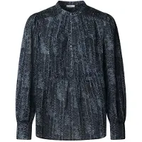 Pepe Jeans für Damen. PL3051284 Bluse Pay blau (S), Lässig, Viskose, Langarm