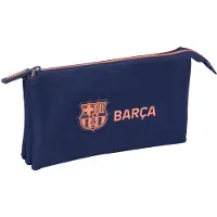 Safta 812526744 F.c Barcelona 2nd Kit Triple Mäppchen Blau Mann Blau One Size