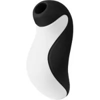 Satisfyer Orca - wasserdichter Druckwellen‑Vibrator für die Klitorisstimulation (schwarz‑weiß)