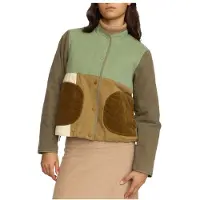 Selfhood - Women's Quilted Patchwork Jacket - Freizeitjacke Gr S braun