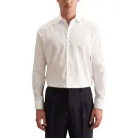 Seidensticker Businesshemd "Schwarze Rose", Herren, Gr. XL (44), normale Ärmellängen, weiß, 100% Baumwolle, unifarben, regular fit, 2-Knopf-Manschette, Hemden Businesshemd, Regular 1/1 Kentkragen Uni