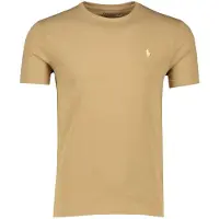 Ralph Lauren für Herren. 710671438329 Custom Slim Fit Strick-T-Shirt braun (L), Lässig, Baumwolle, Kurzarm