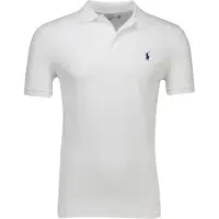 Ralph Lauren für Herren. 710941439002 Stretch-Piqué-Poloshirt Custom Slim Fit weiß (XXL), Lässig, Baumwolle, Kurzarm