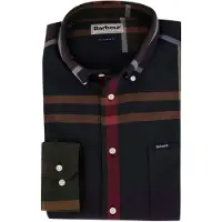 Barbour für Herren. MSH4980 Hemd Dunoon Tartan Tailored Multicolor (L), Lässig, Mehrfarbig, Baumwolle, Langarm