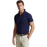 Ralph Lauren für Herren. 710713130006 Maßgeschneidertes Slim Fit Poloshirt aus weicher navyfarbener Baumwolle (XL), Lässig, Kurzarm, Ma