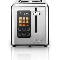 Ufesa 71305557, 2 Scheibe(n), Schwarz, Edelstahl, Edelstahl, Niveau, Touchsteuerung, LED, 950 W