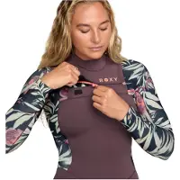 Roxy Swell 4/3 Mm Neoprenanzug Mit Langem Arm Und Reißverschluss Am Brustkorb Für Damen