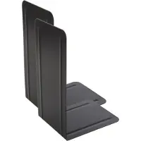 Westcott Buchstützen Schwarz (2er-Pack) | Metall 130 x 240 x 140 mm | Stabile Bu