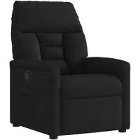 vidaXL Relaxsessel Schwarz Mikrofasergewebe