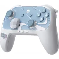 EasySMX S10, Nintendo Switch/Switch 2, PC, Mobilgeräte, TMR-Joystick, HD-Rumble, Weiß-Blau, kabelloser Controller