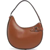 Lauren Accesorios für Damen. 431980156001 Große Tasha Schultertasche aus braunem Leder (OSFA), Beige, Lässig